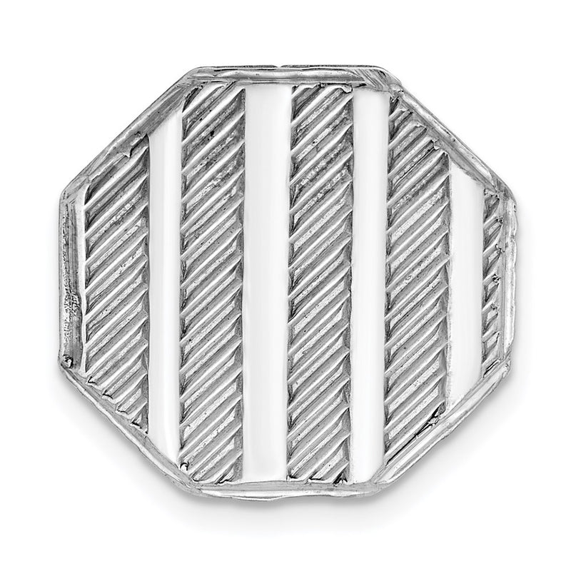 Sterling Silver Rhodium-Plated Tie Tac