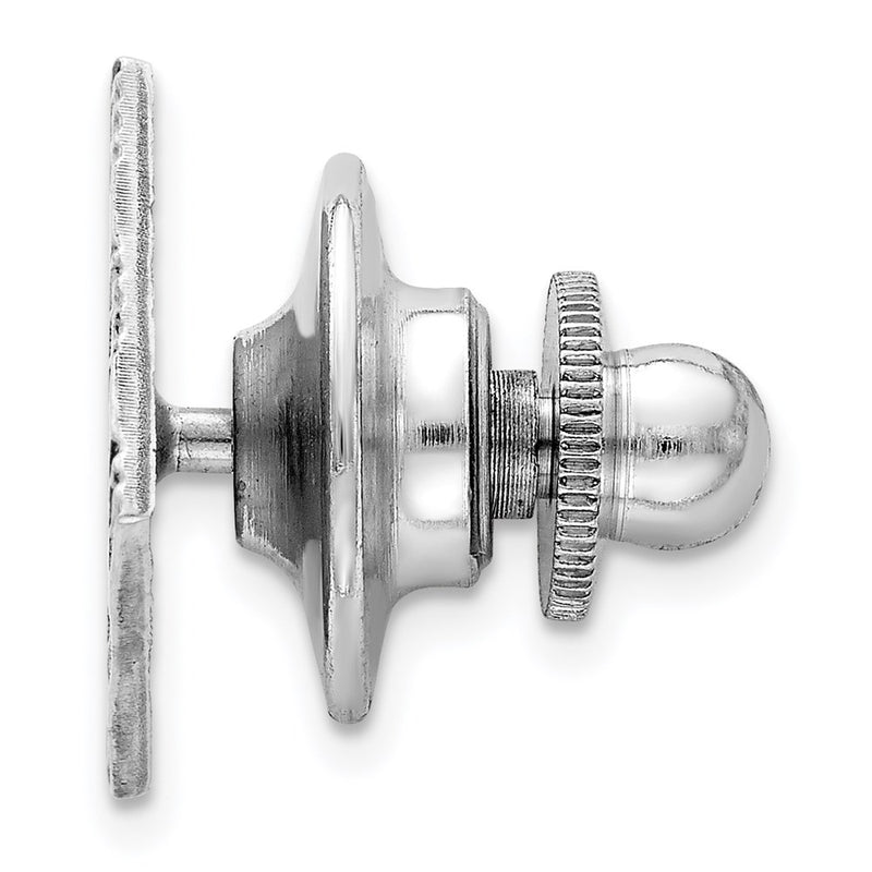Sterling Silver Rhodium-Plated Tie Tac