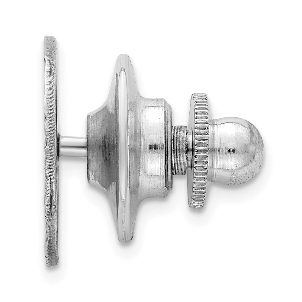Sterling Silver Rhodium-Plated Tie Tac