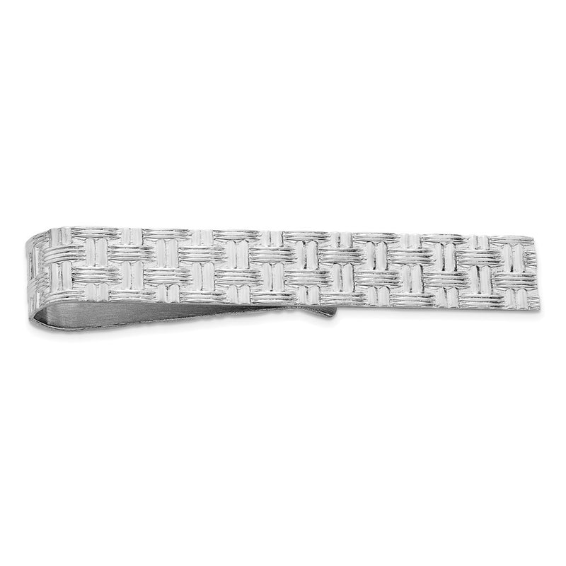 Sterling Silver Rhodium-Plated Tie Bar