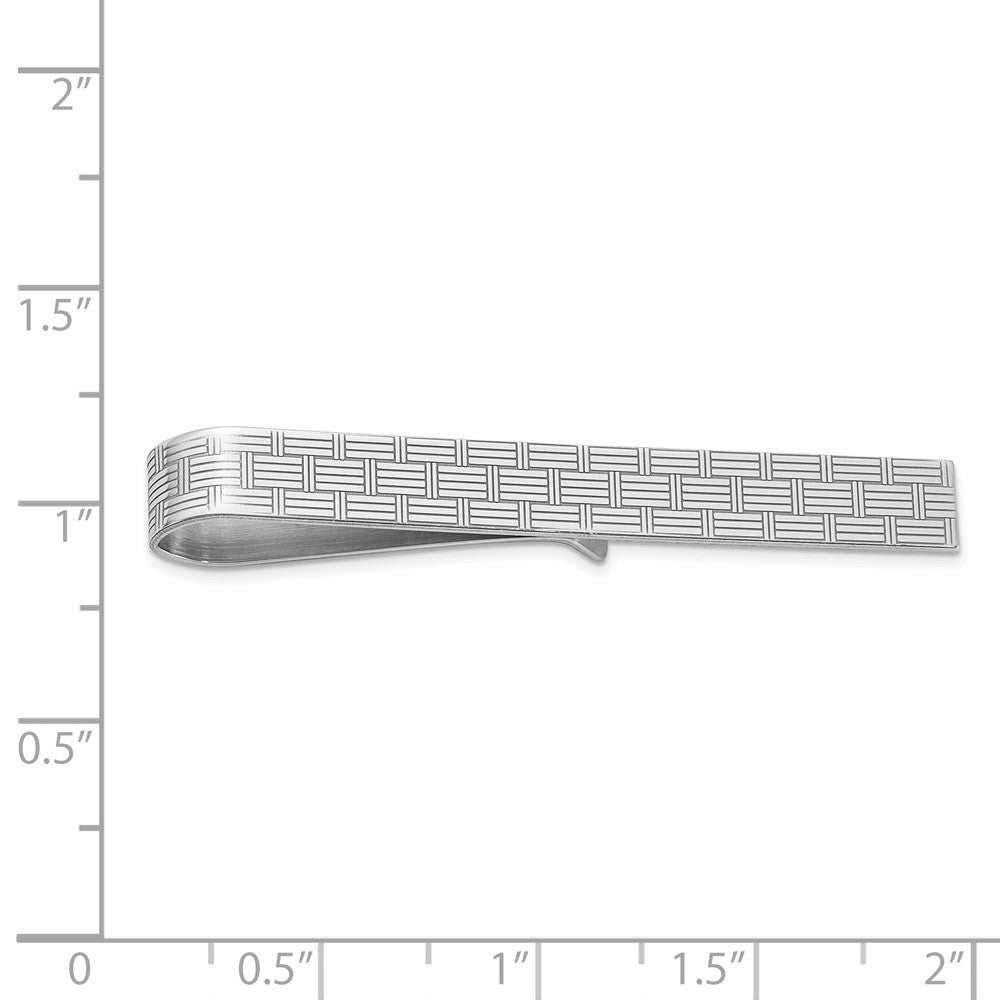 Sterling Silver Rhodium-Plated Tie Bar