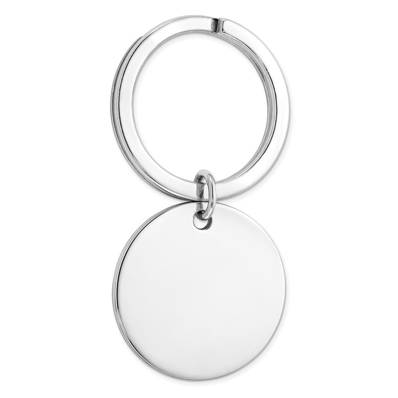 Sterling Silver Rhodium-Plated Key Ring