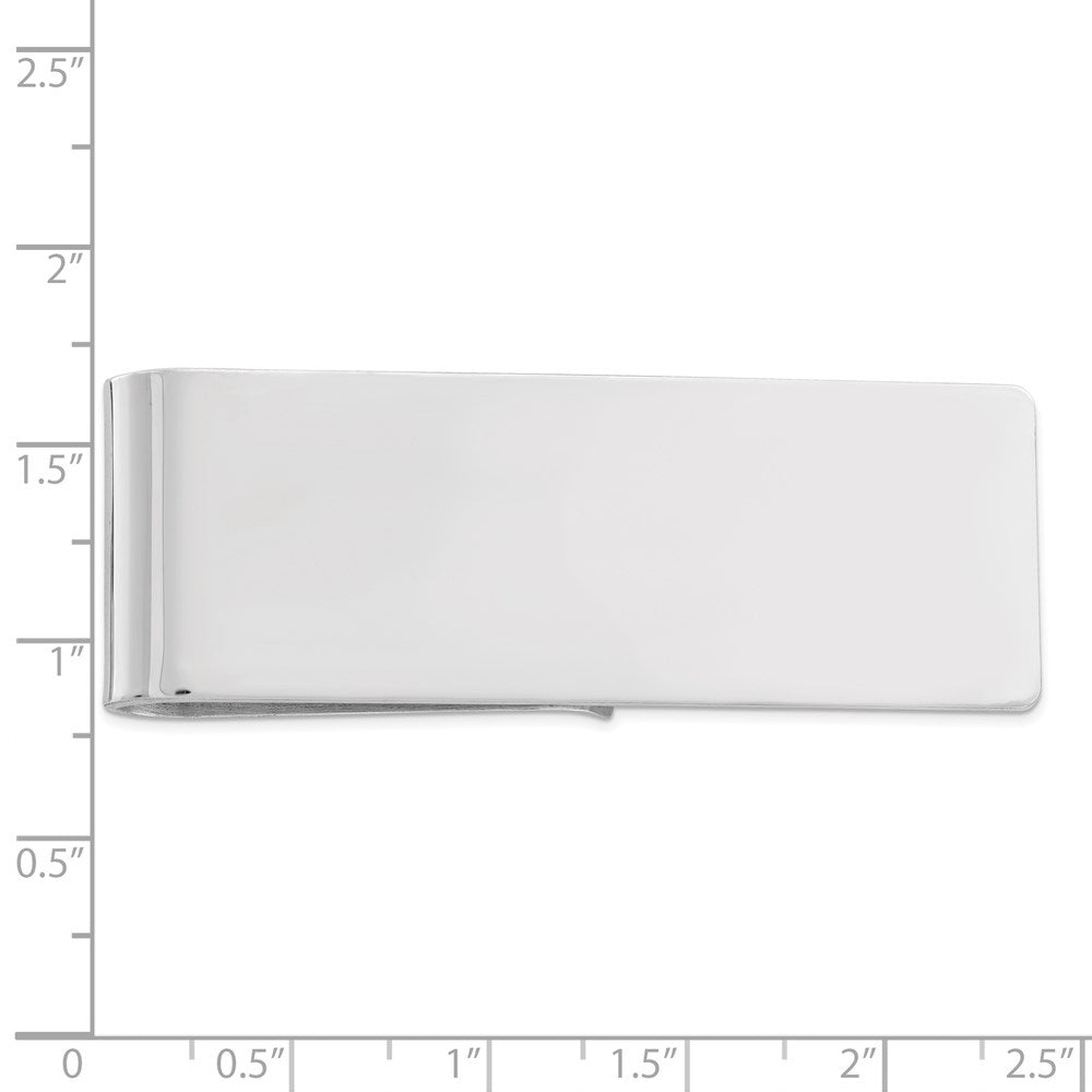 Sterling Silver Rhodium-Plated Money Clip