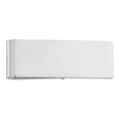 Sterling Silver Rhodium-Plated Money Clip