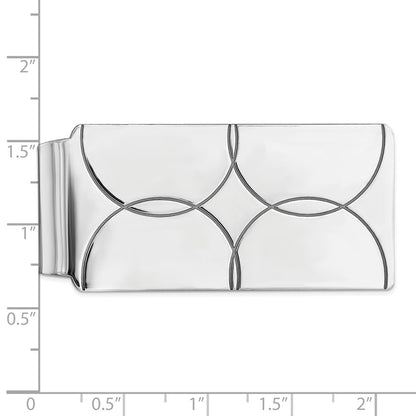 Sterling Silver Rhodium-Plated Money Clip