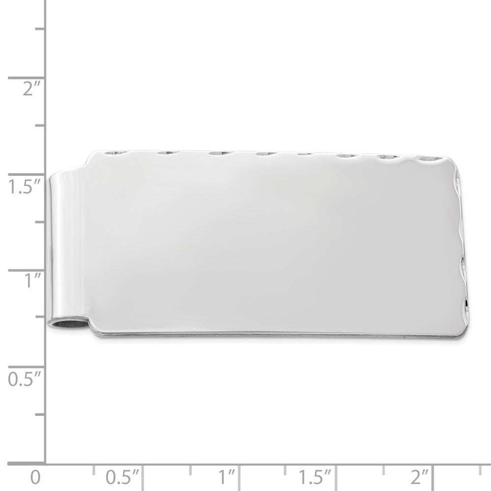 Sterling Silver Rhodium-Plated Money Clip