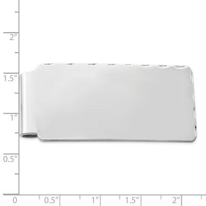 Sterling Silver Rhodium-Plated Money Clip