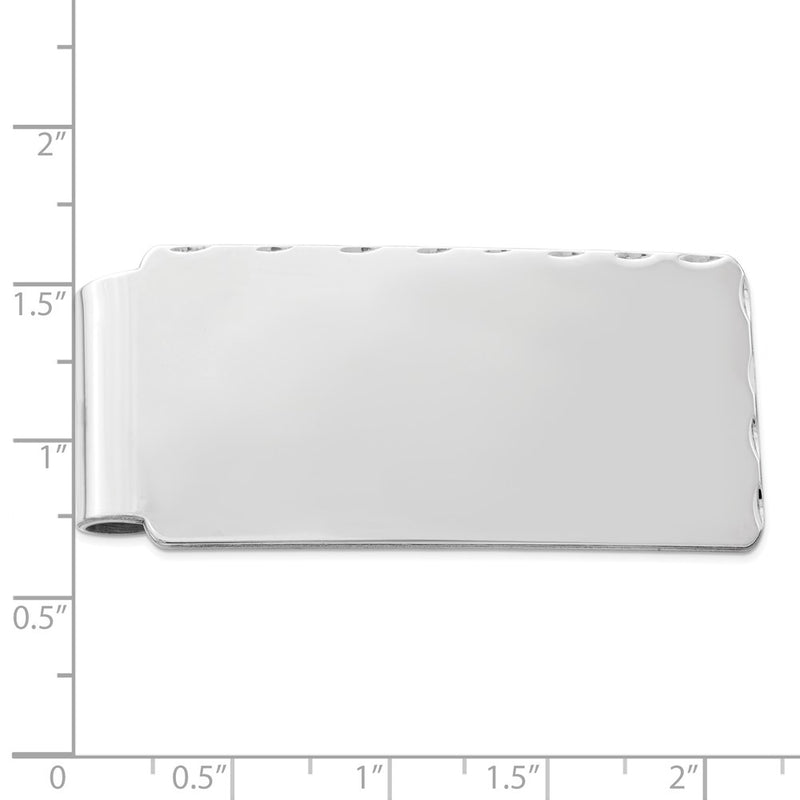 Sterling Silver Rhodium-Plated Money Clip