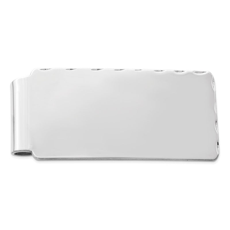 Sterling Silver Rhodium-Plated Money Clip