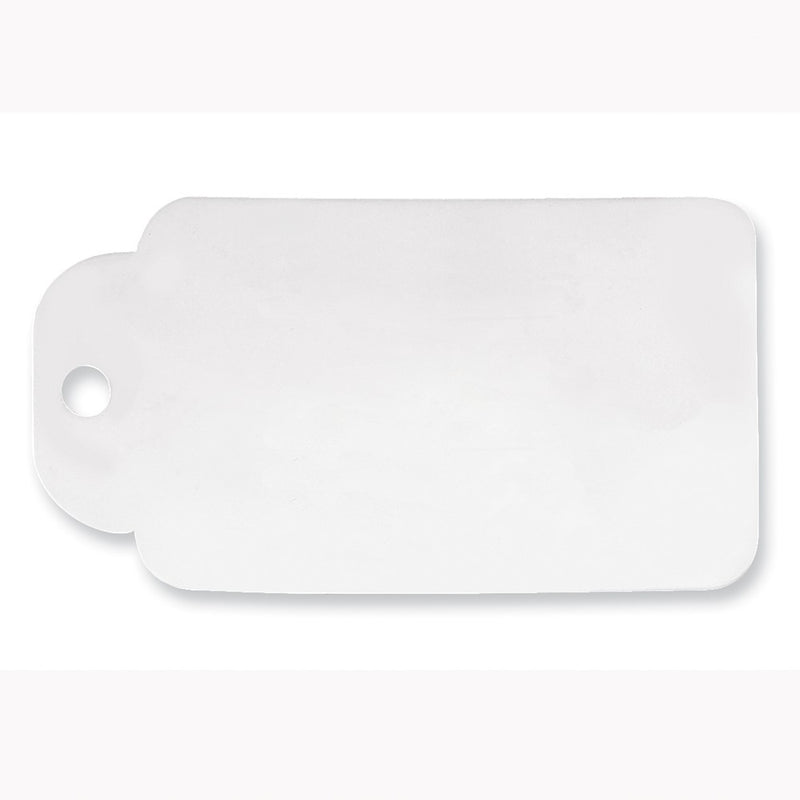 Sterling Silver Rhodium-Plated Blank Christmas Gift Tag