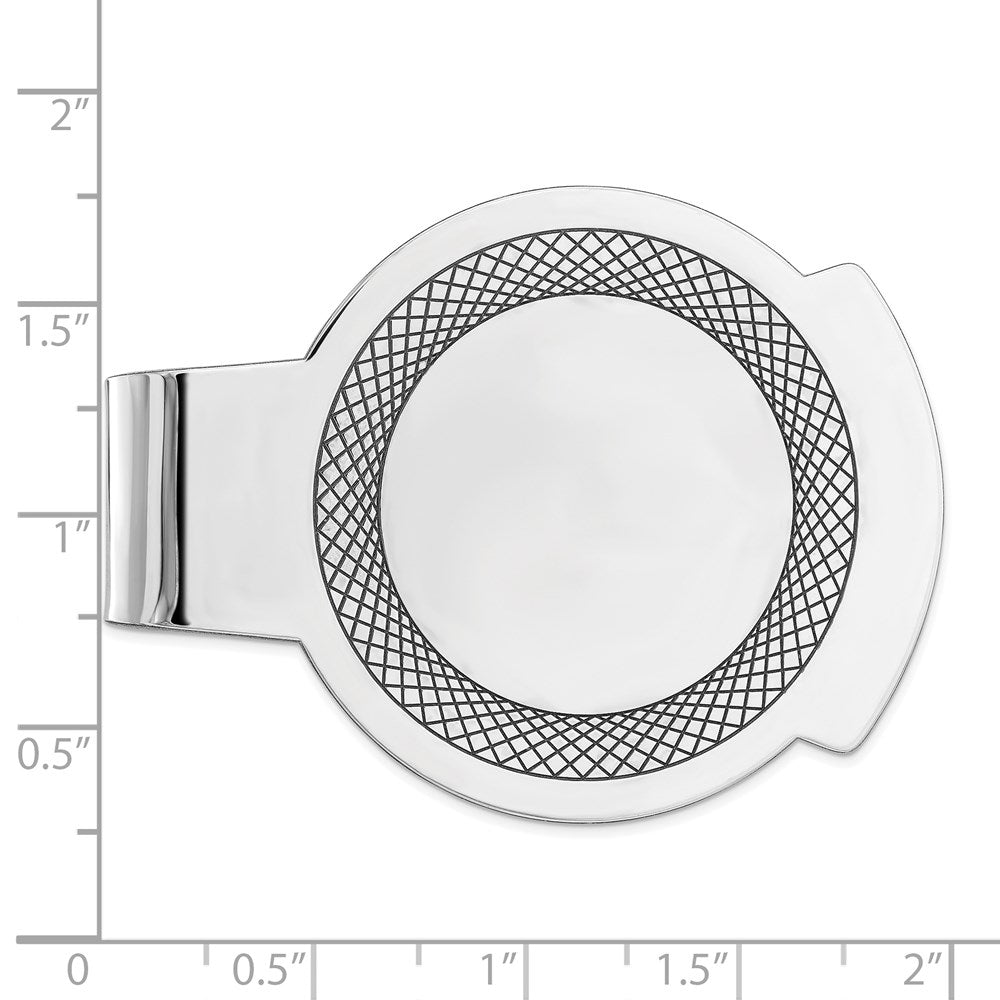 Sterling Silver Rhodium-Plated Money Clip