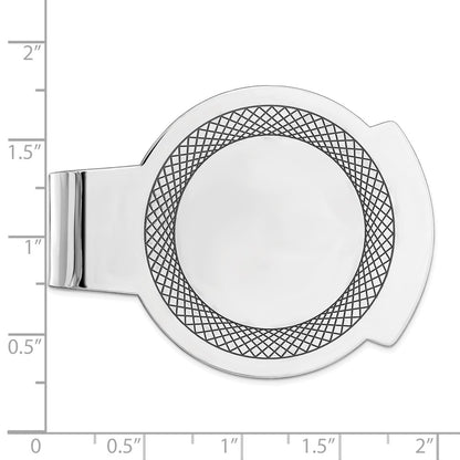Sterling Silver Rhodium-Plated Money Clip