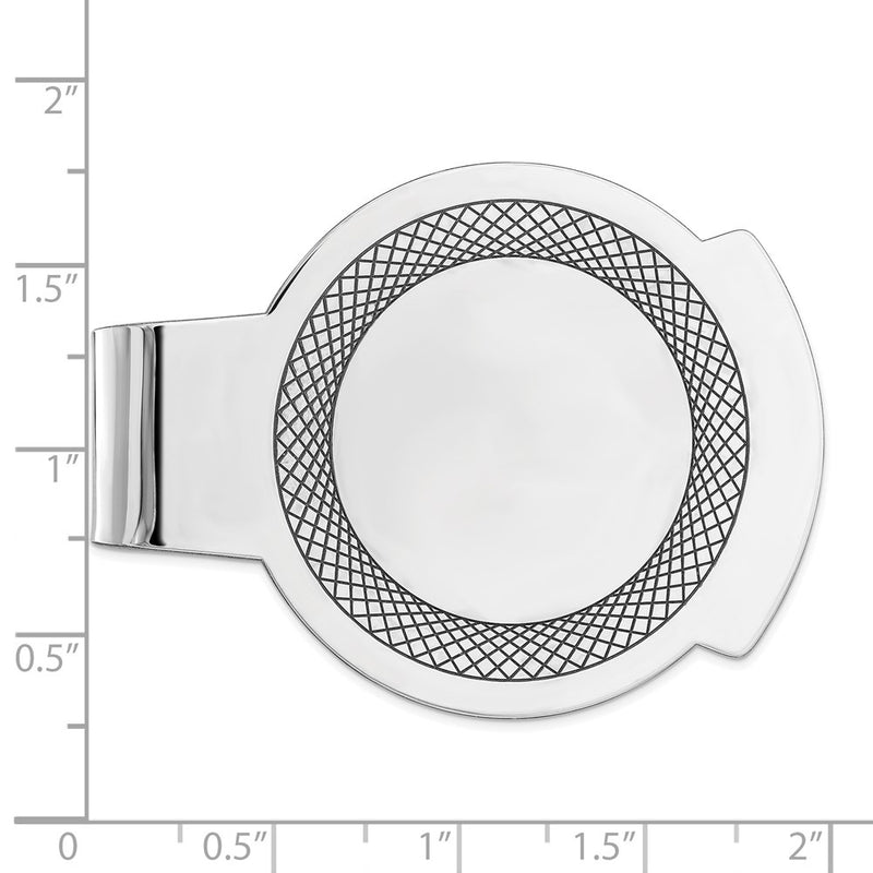 Sterling Silver Rhodium-Plated Money Clip