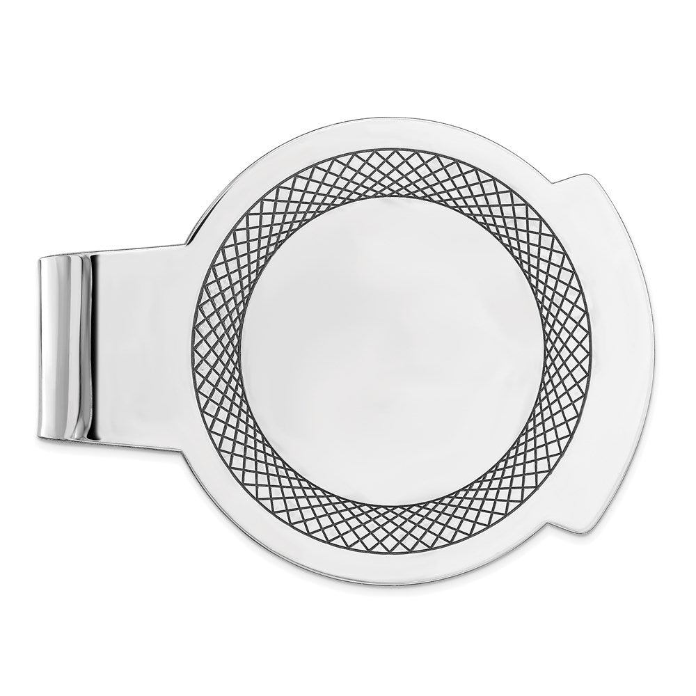Sterling Silver Rhodium-Plated Money Clip