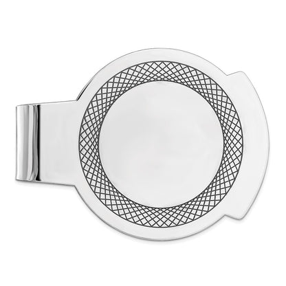 Sterling Silver Rhodium-Plated Money Clip