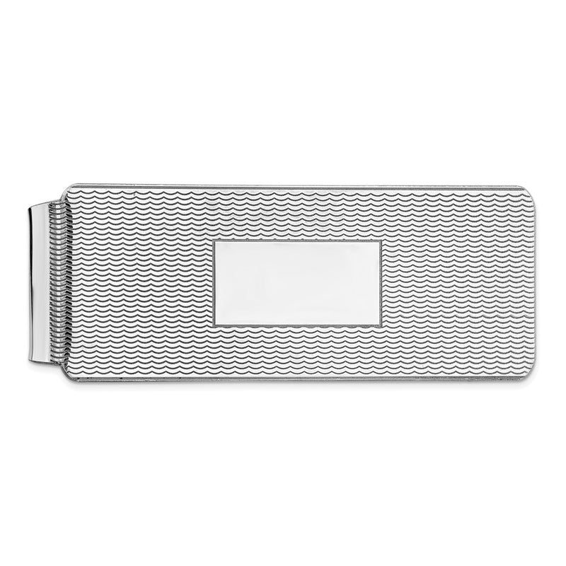 Sterling Silver Rhodium-Plated Money Clip