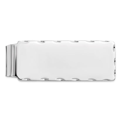 Sterling Silver Rhodium-Plated Money Clip