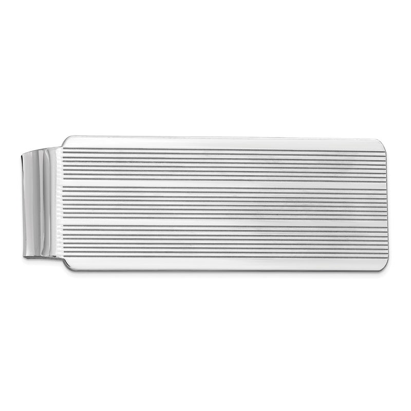 Sterling Silver Rhodium-Plated Money Clip