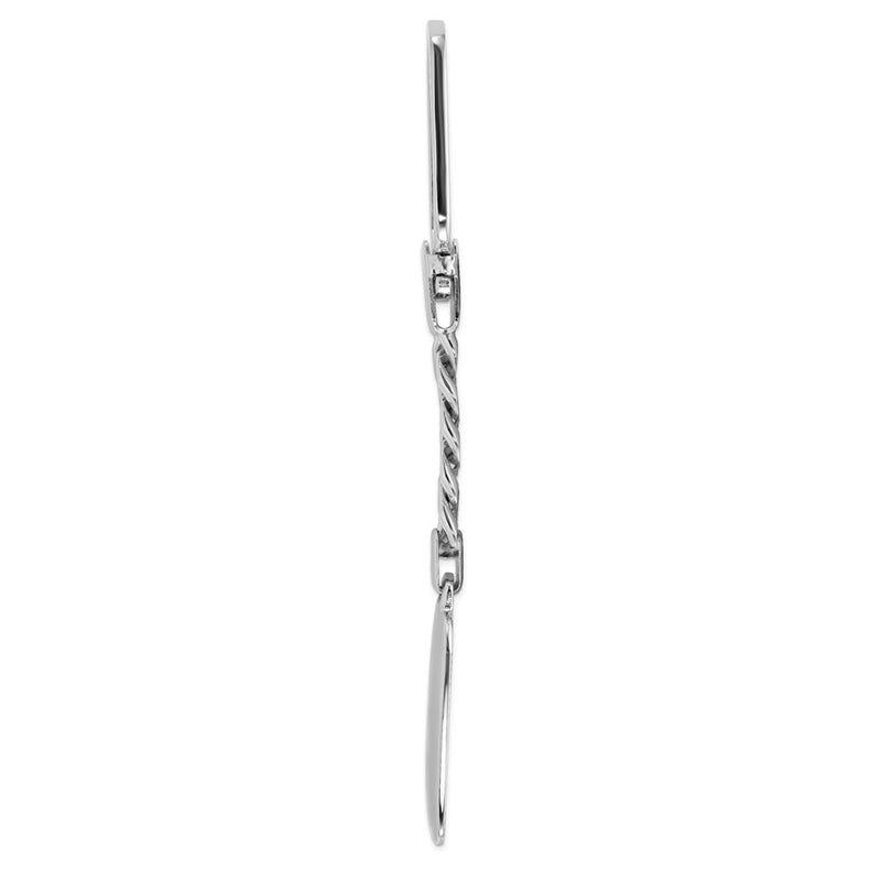 Sterling Silver Rhodium Plated Key Chain