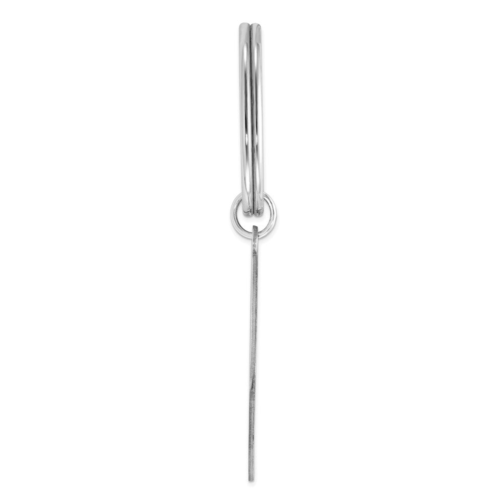 Sterling Silver Rhodium-Plated Key Chain