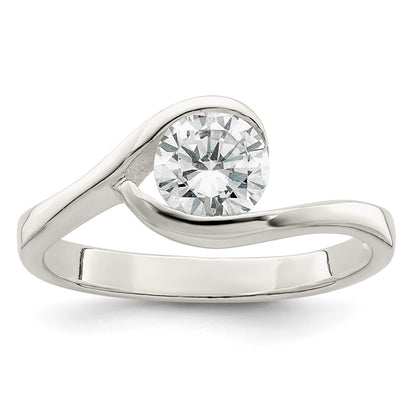 Sterling Silver Cz Ring (Size 8 Only)