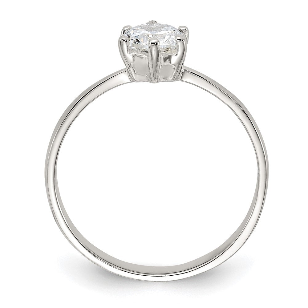 Sterling Silver Cz Ring