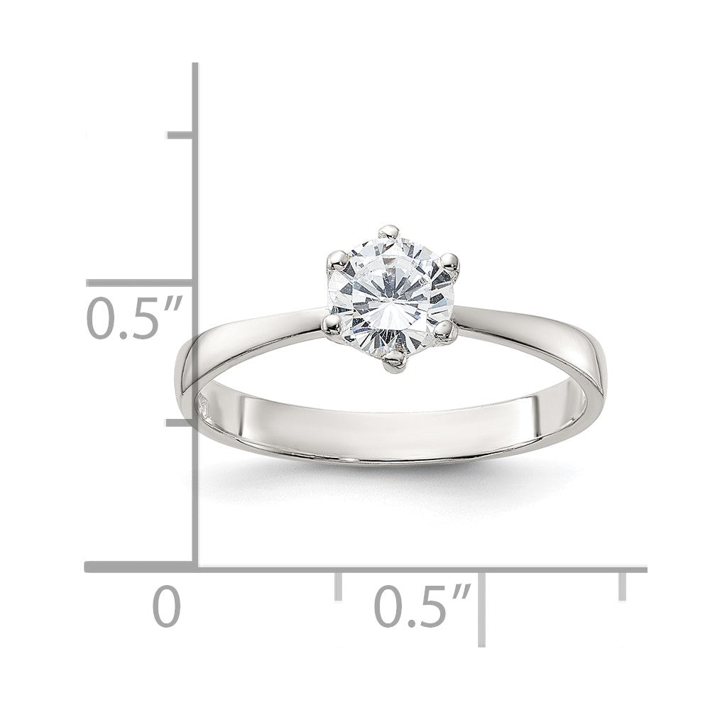 Sterling Silver Cz Ring