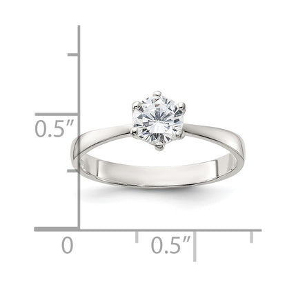 Sterling Silver Cz Ring
