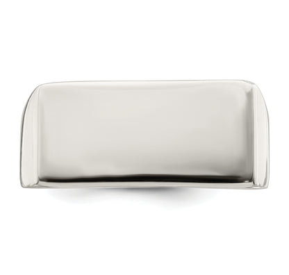 Sterling Silver 9X19mm Closed Back Signet Ring