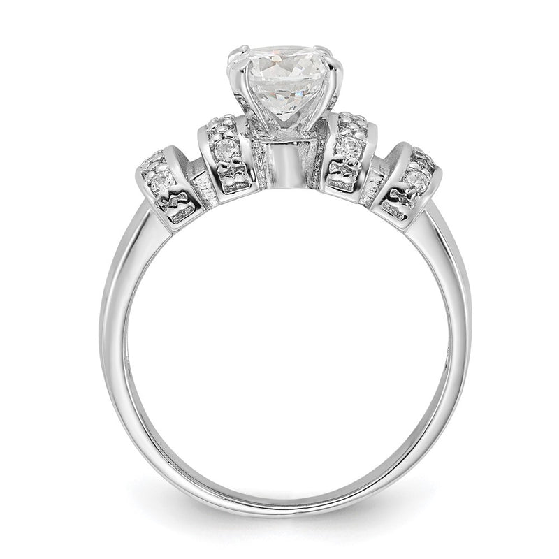 Sterling Silver Cz Ring (Size 6 Only)