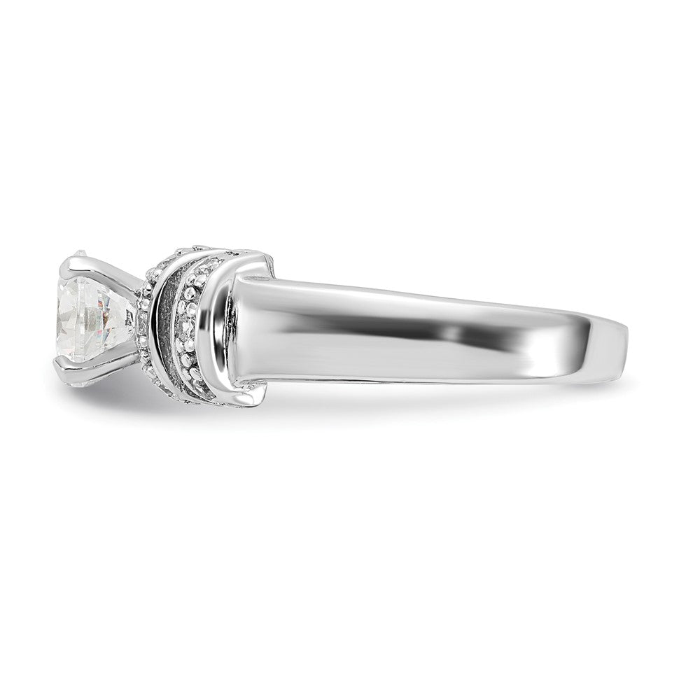 Sterling Silver Cz Ring (Size 6 Only)