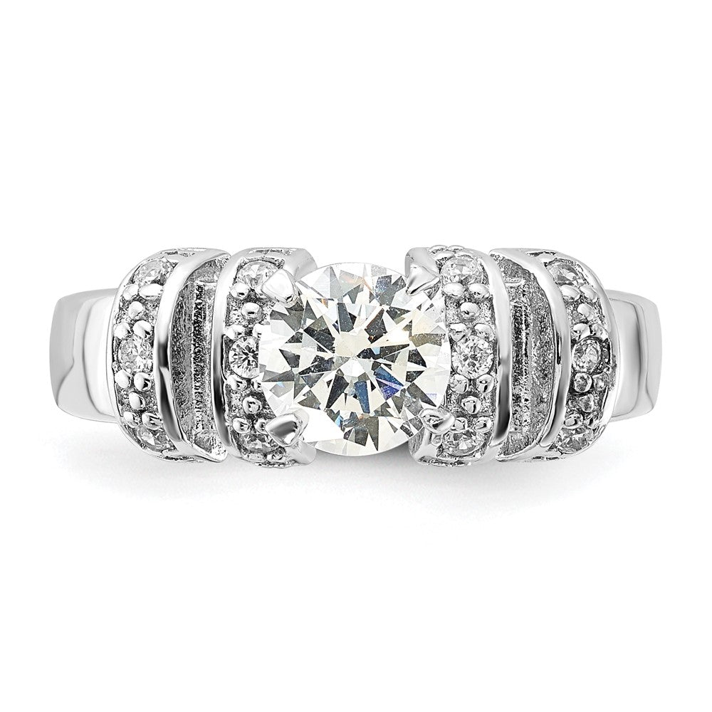 Sterling Silver Cz Ring (Size 6 Only)