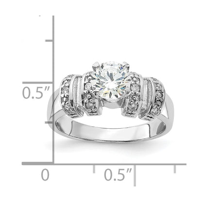 Sterling Silver Cz Ring (Size 6 Only)
