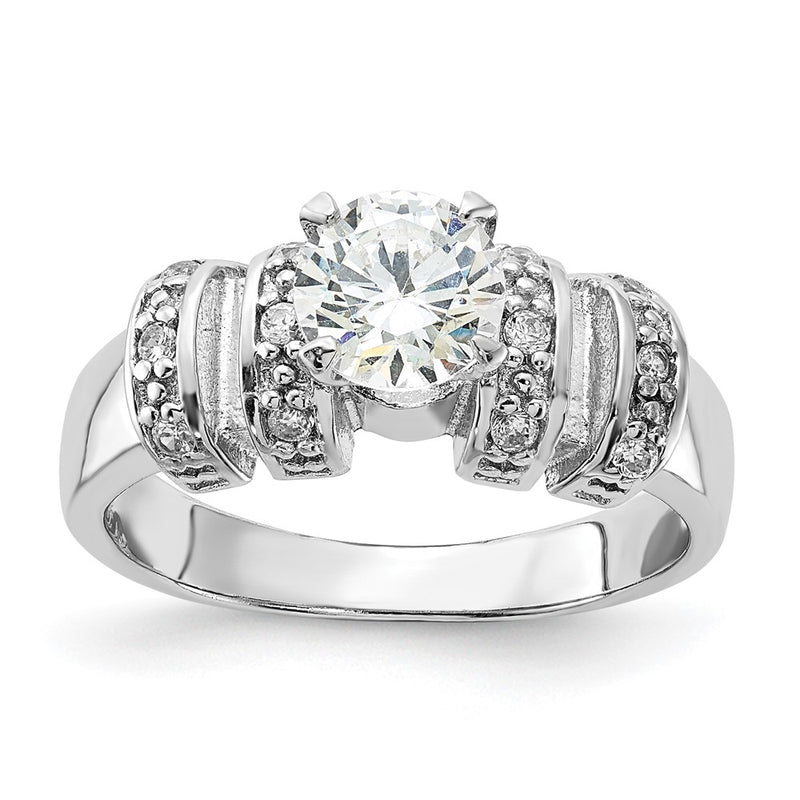 Sterling Silver Cz Ring (Size 6 Only)