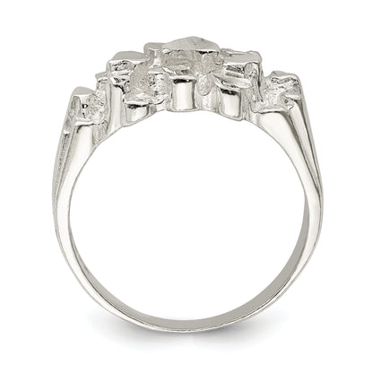 Sterling Silver Men'S Nugget Ring