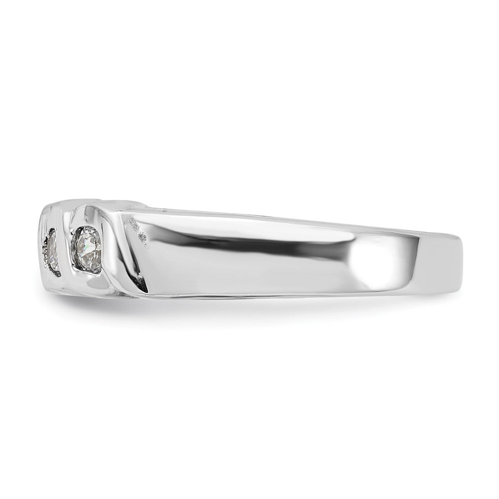 Sterling Silver Cz Ring (Size 8 Only)