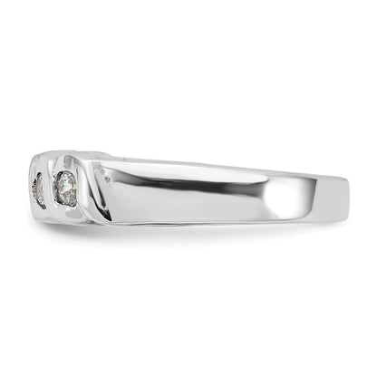 Sterling Silver Cz Ring (Size 8 Only)