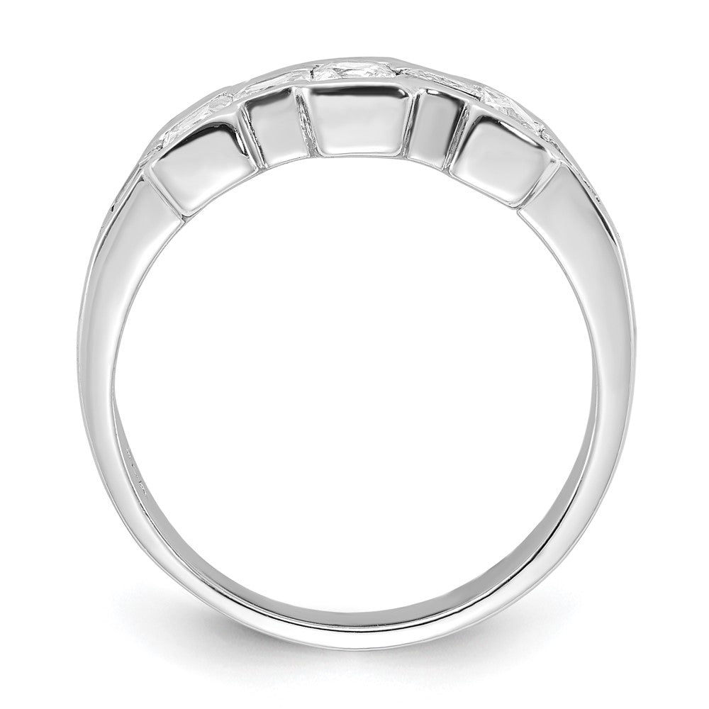 Sterling Silver Cz Ring (Size 6 Only)
