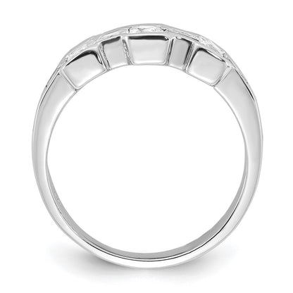 Sterling Silver Cz Ring (Size 6 Only)