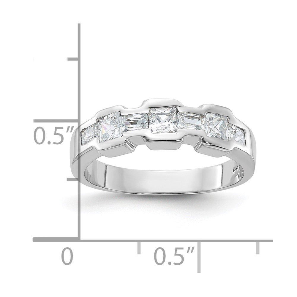 Sterling Silver Cz Ring (Size 6 Only)