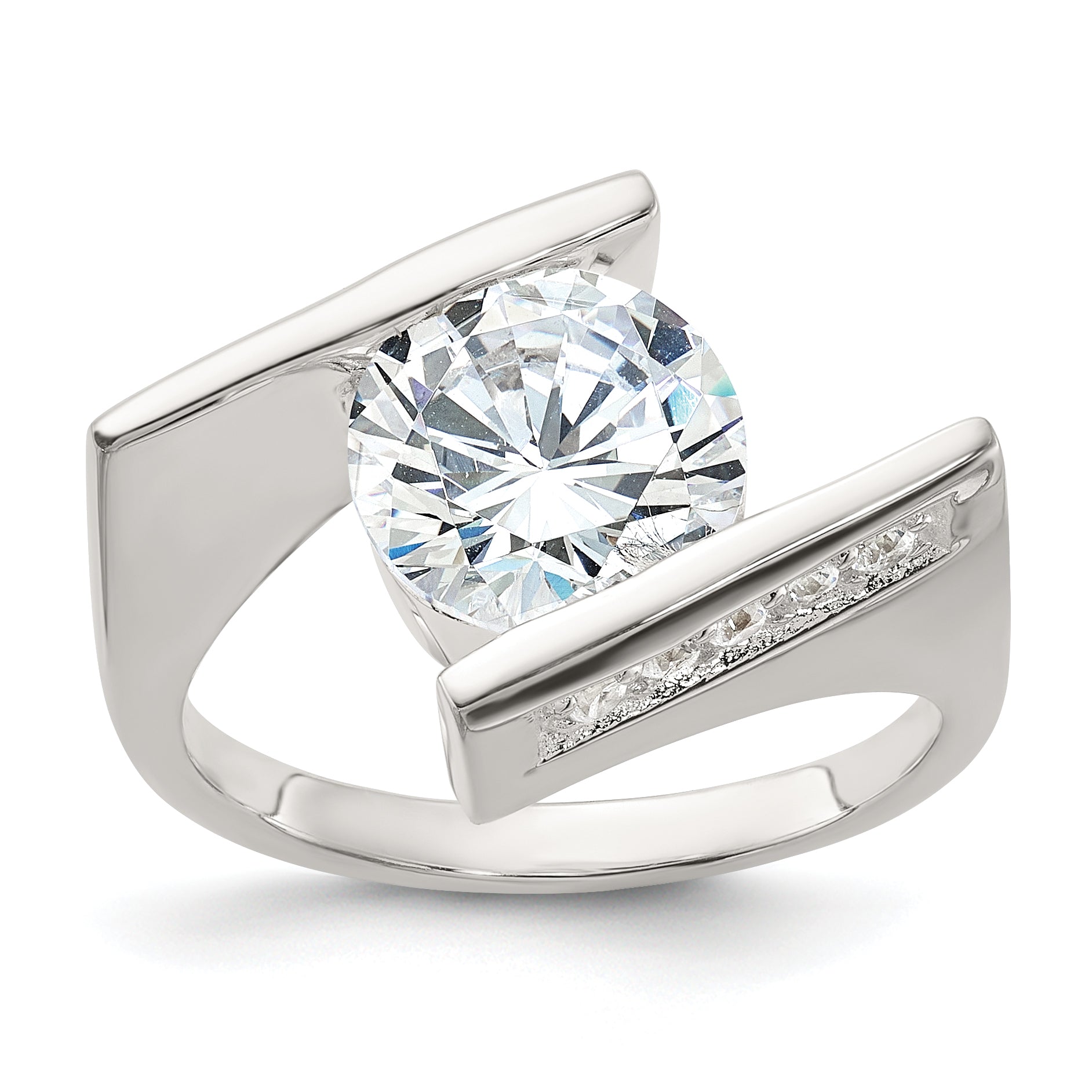 Sterling Silver Cz Ring