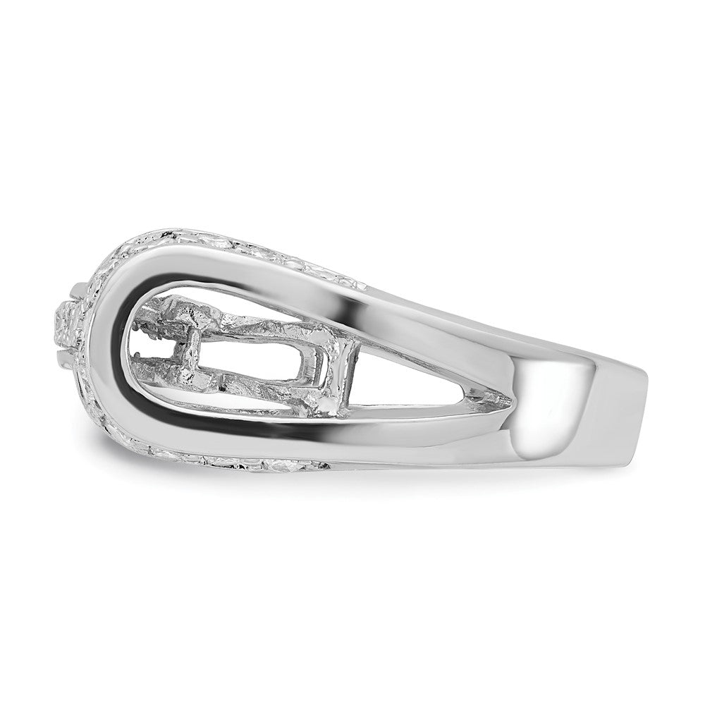 Sterling Silver Fancy Cz Ring