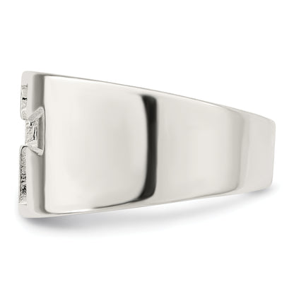 Sterling Silver Cross Cutout Ring