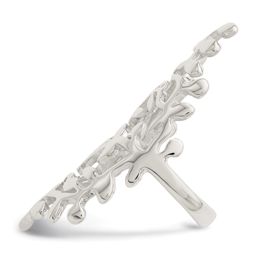 Sterling Silver Spring Tree Full Finger Ring (Size 6 Only)