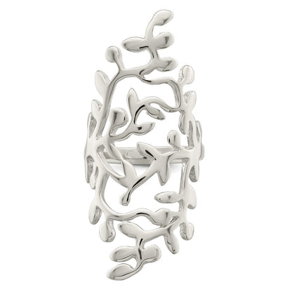 Sterling Silver Spring Tree Full Finger Ring (Size 6 Only)