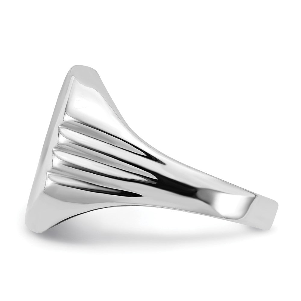 Sterling Silver Polished Signet Ring (Size 6 Only)