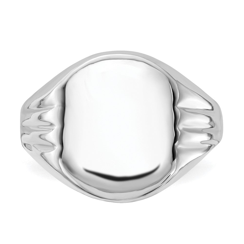 Sterling Silver Polished Signet Ring (Size 6 Only)