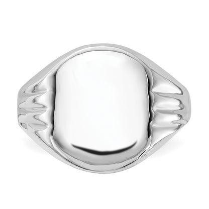Sterling Silver Polished Signet Ring (Size 6 Only)