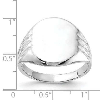 Sterling Silver Polished Signet Ring (Size 6 Only)