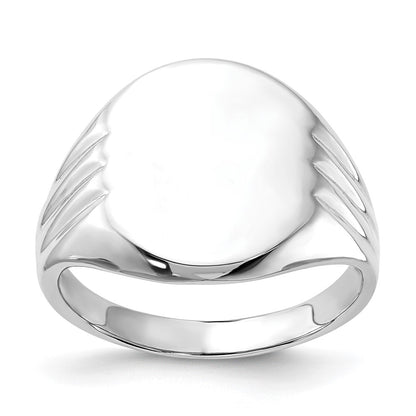 Sterling Silver Polished Signet Ring (Size 6 Only)